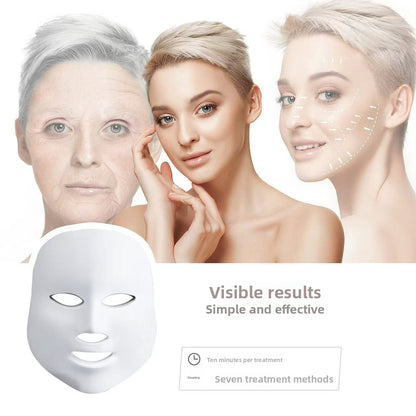 Seven-Color LED Photon Facial Mask Device