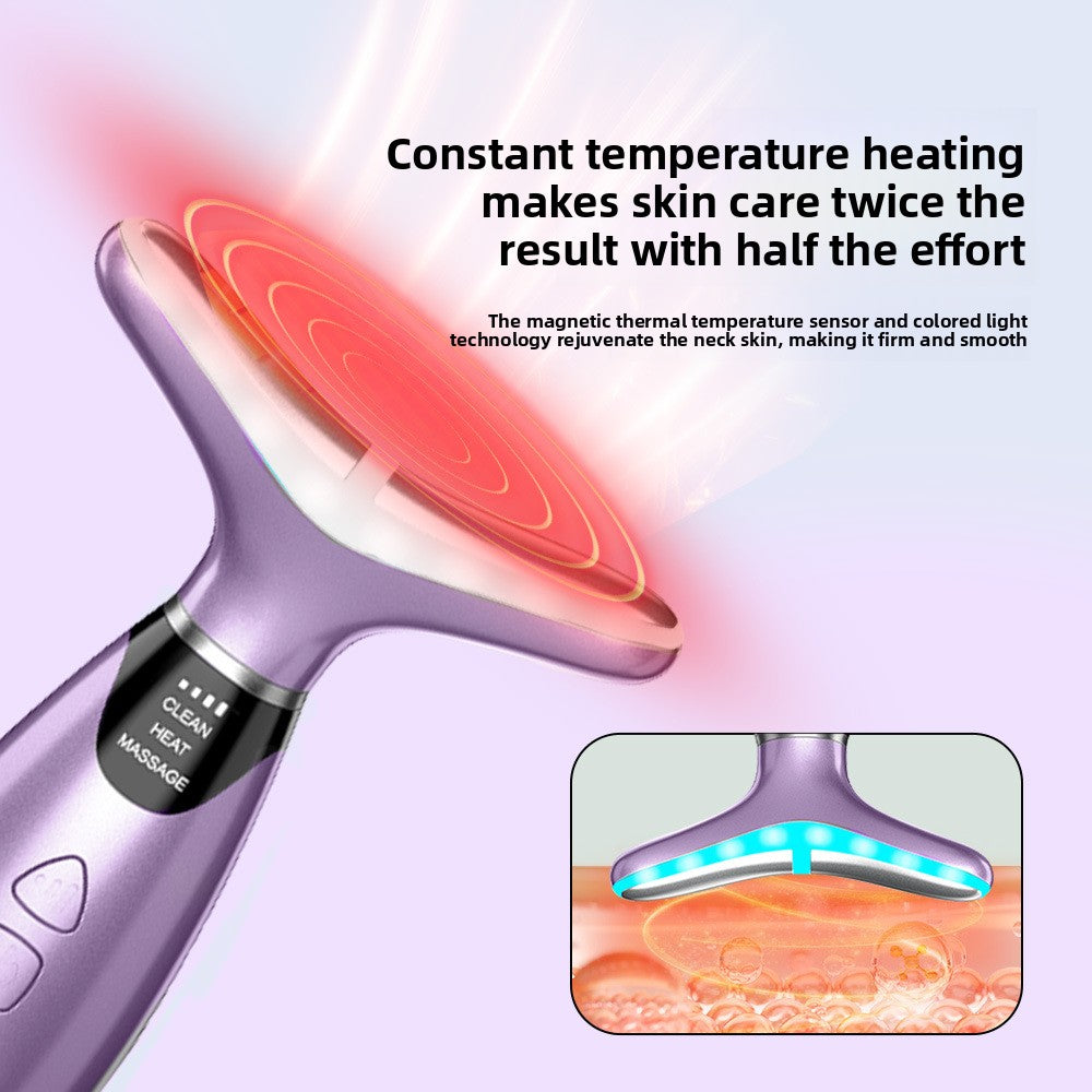 Seven-Color Light Therapy Neck Care Device with EMS Microcurrent