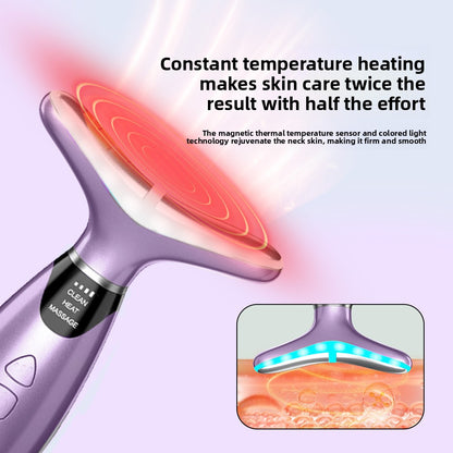 Seven-Color Light Therapy Neck Care Device with EMS Microcurrent