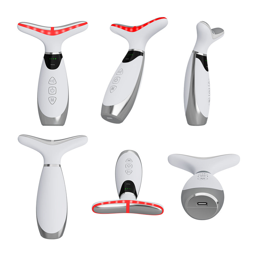 Seven-Color Light Therapy Neck Care Device with EMS Microcurrent