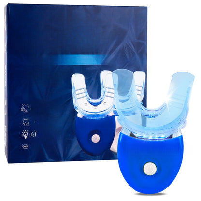 Teeth-whitening serum with a teeth-lighting lamp