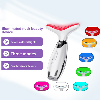 Seven-Color Light Therapy Neck Care Device with EMS Microcurrent