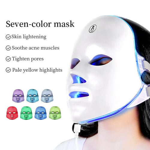 Seven-Color LED Photon Facial Mask Device